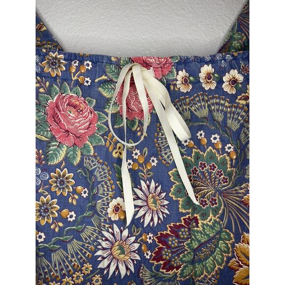 Kumu Hawaii VTG Ruffles Maxi Hawaiian Dress Muumuu Floral Prairie Cottagecore - Picture 4 of 8